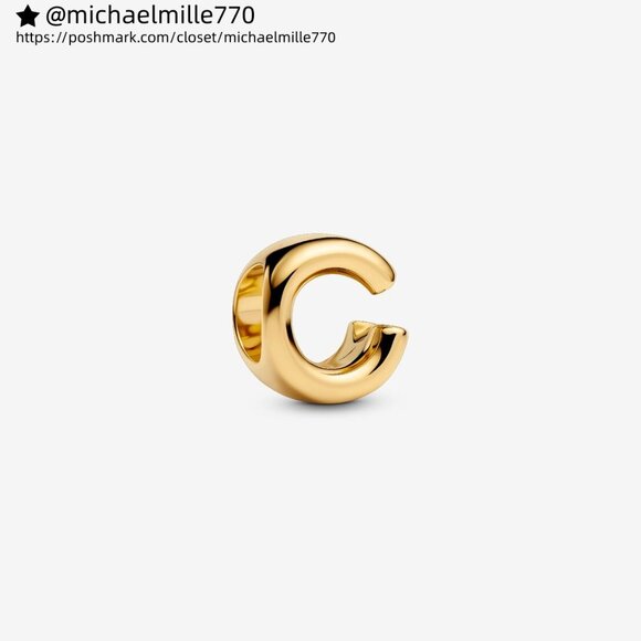 Pandora Letter C Alphabet Charm - Picture 1 of 5